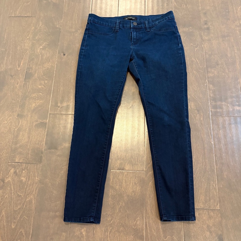 Banana Republic Dark Wash Skinny Jeans Petite 28 Size 6P Inseam‎ 26"